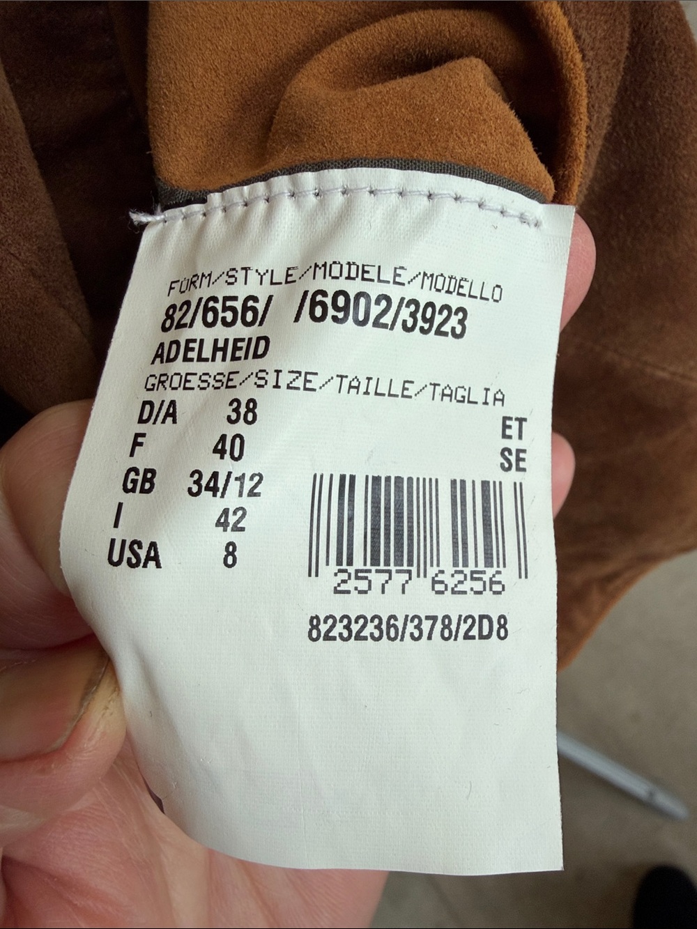 Schneiders Salzburg Trachten-style Brown 100% Goat Skin Suede Women's Jacket sz8 - Picture 8 of 15